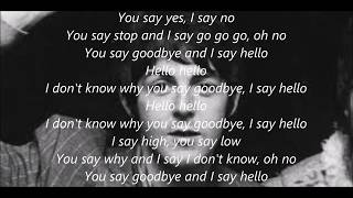 Hello, Goodbye with lyrics by Paul McCartney
