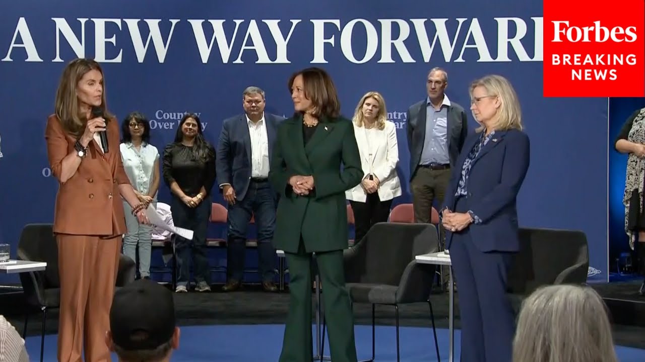 JUST IN: Kamala Harris And Liz Cheney Participate In Moderated Discussion In Brookfield, Wisconsin