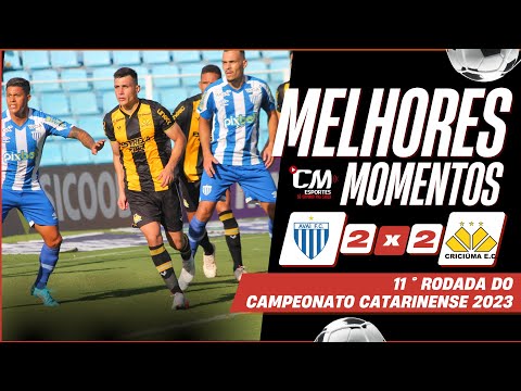 AVAÍ 2 X 2 CRICIÚMA | MELHORES MOMENTOS | CAMPEONATO CATARINENSE 2023
