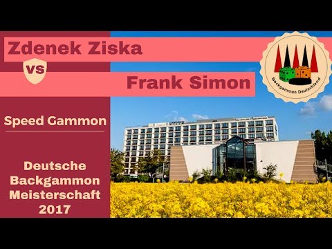 Deutsche Backgammon Meisterschaft 2017 Speed Gammon Zdenek Zizka vs. Frank Simon