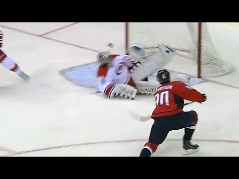 Ward stacks the pads to turn away Johansson