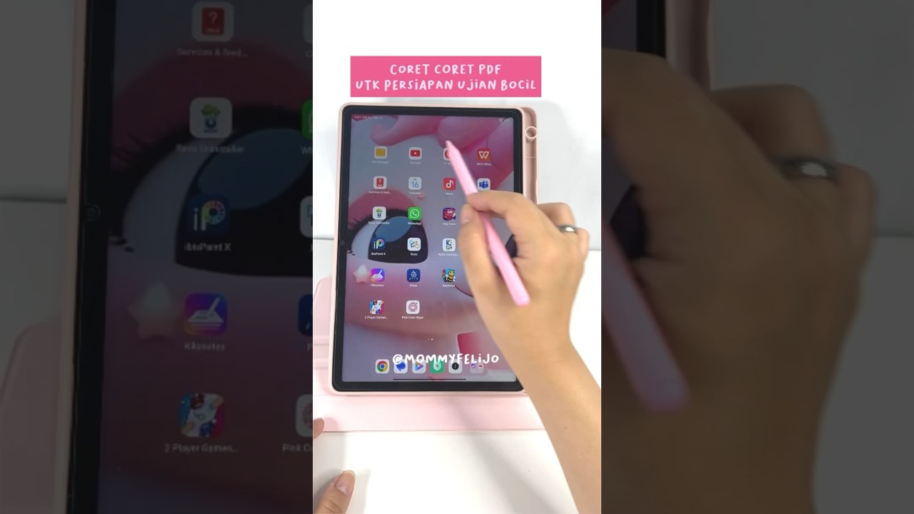 Redmi pad SE bisa digunakan untuk anak belajar sekolah Coret coret pdf Word #redmipad #redmipadse