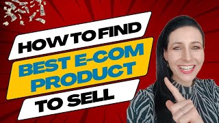 How to find the best e-com product to sell🤑