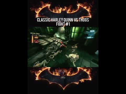 CLASSIC HARLEY QUINN VS. THUGS FIGHTS #1 | BATMAN: ARKHAM KNIGHT | #arkhamknight #shorts