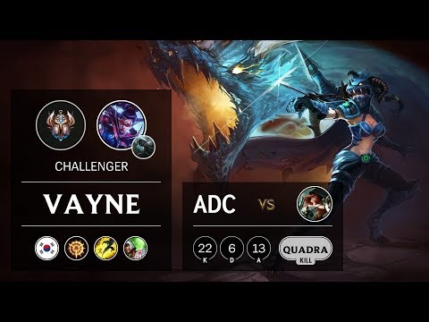 Vayne ADC vs Miss Fortune - KR Challenger Patch 9.23