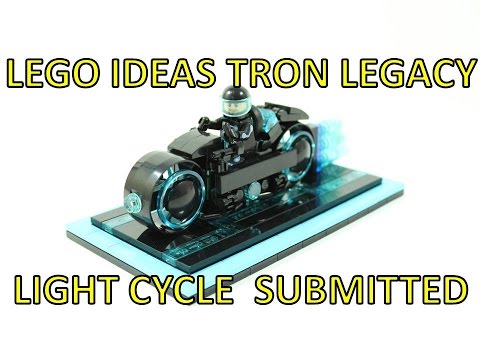 LEGO IDEAS TRON LEGACY LIGHT CYCLE SUBMITTED! Video