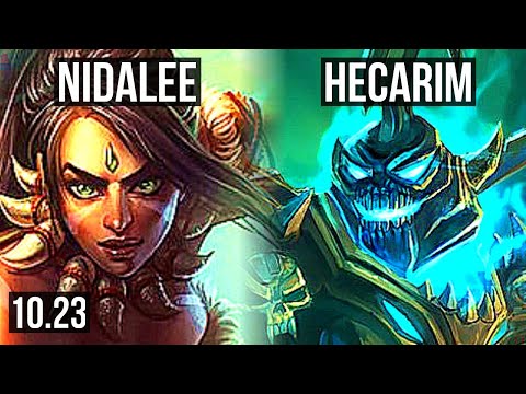NIDALEE vs HECARIM (JUNGLE) | 76% winrate, 9/3/10 | NA Diamond | v10.23