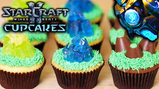 STARCRAFT MINERAL CUPCAKES - NERDY NUMMIES