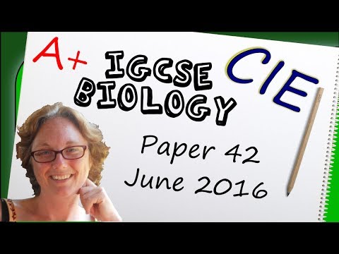Biology Paper 42 - Summer 2016 - IGCSE (CIE) Exam Practice