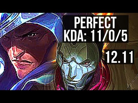 TALON vs JHIN (TOP) | 11/0/5, 5.1M mastery, 9 solo kills, 1300+ games | EUW Master | 12.11