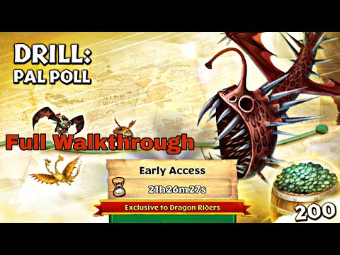 New Gauntlet DRILL: PAL POLL Full Walkthrough - Dragons:Rise of Berk