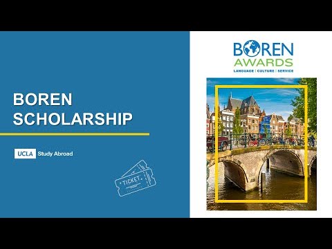 Boren Scholarship - GLOW 2023