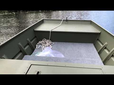 1448 Alumacraft Jon Boat 15hp Mercury Outboard