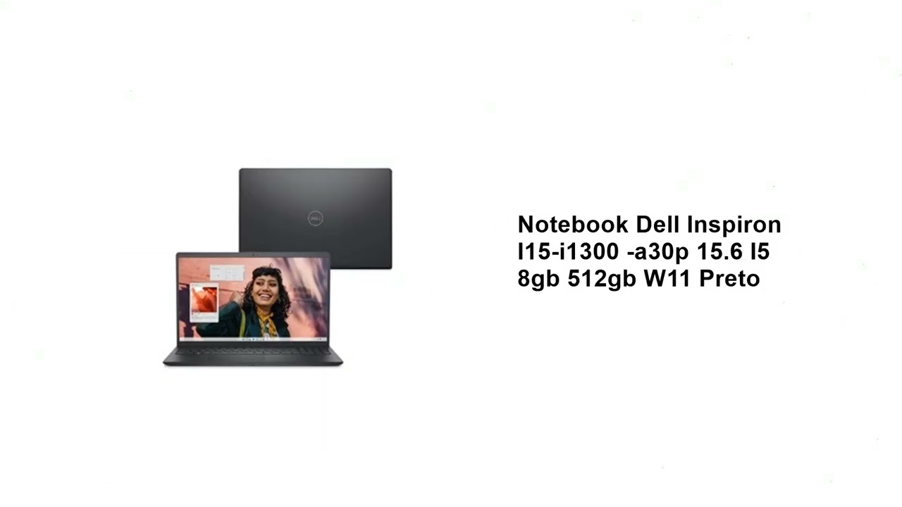 Miniatura da avaliação em vídeo de Notebook Dell Inspiron I15-I1300-A30P 15.6 Full HD Intel Core i5 8GB 512GB SSD