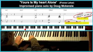 'Yours Is My Heart Alone' - jazz piano tutorial