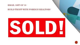 E Course: Sell Real Estate to Foreign Buyers