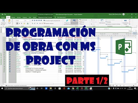 Construction Scheduling in MS Project - Part 1/2