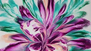 (79) Dip technique _ The purple flower series _ White background _ No silicone _ Designer Gemma77