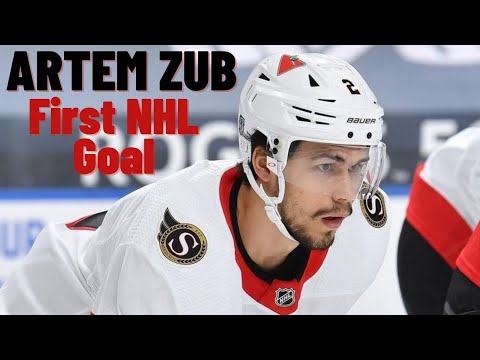 Artem Zub #2 (Ottawa Senators) first NHL goal Feb 15, 2021