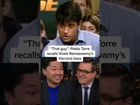 'That guy': Pablo Torre recounts Vivek Ramaswamy’s Harvard days