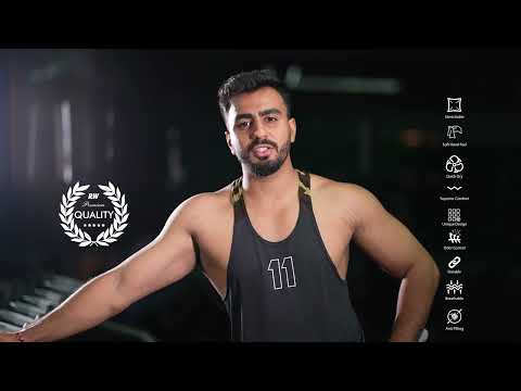 Camouflage Black Gym Sando RWM4003 #Royaleway #Vest #Men