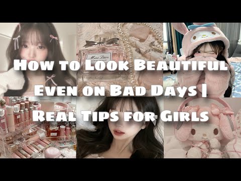 How to Look Beautiful Even on Bad Days | Real Tips for Girls🎀🎀🎀
