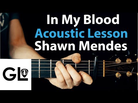 Shawn Mendes - In My Blood: Acoustic Guitar Lesson/Tutorial 🎸How To Play Chords/Rhythms