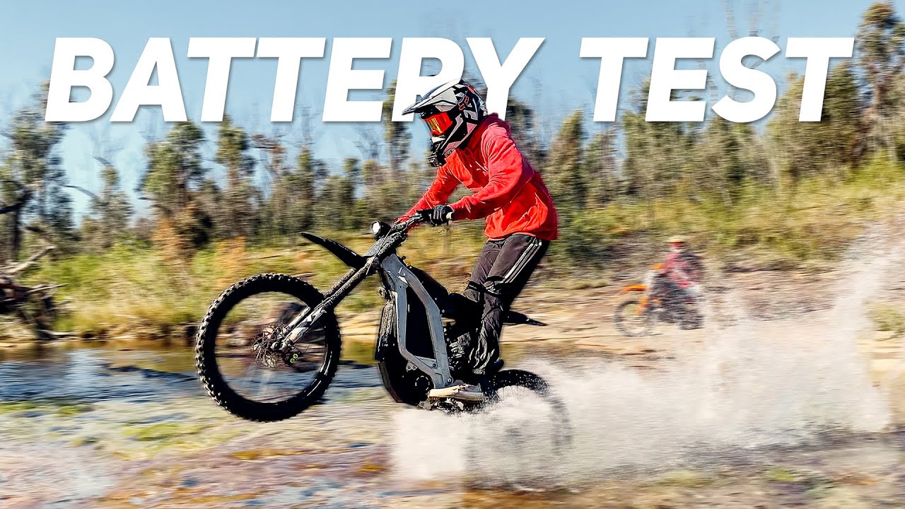 ELECTRIC DIRTBIKE FULL THROTTLE BATTERY RANGE TEST | 2022 Sur Ron Light Bee X