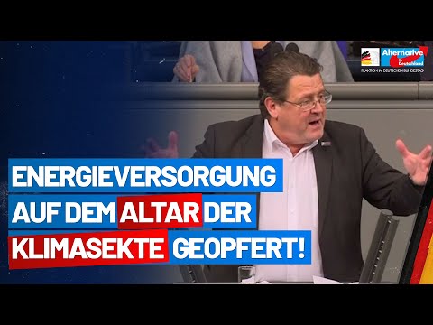 Energieversorgung auf dem Altar der Klimasekte geopfert! Stephan Brandner- AfD-Fraktion im Bundestag