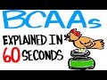 BCAAs Explained in 60 seconds - Should You Supplement With BCAAs?