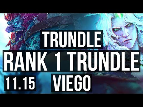 TRUNDLE vs VIEGO (JUNGLE) | Rank 1 Trundle, 8/2/5 | EUW Challenger | v11.15