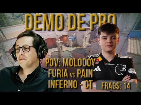 [PT] CS 2 -  zorlaK Analisa: PoV MOLODOY - FURIA vs PAIN - INFERNO (CT-SIDE) [Demo de Pro]