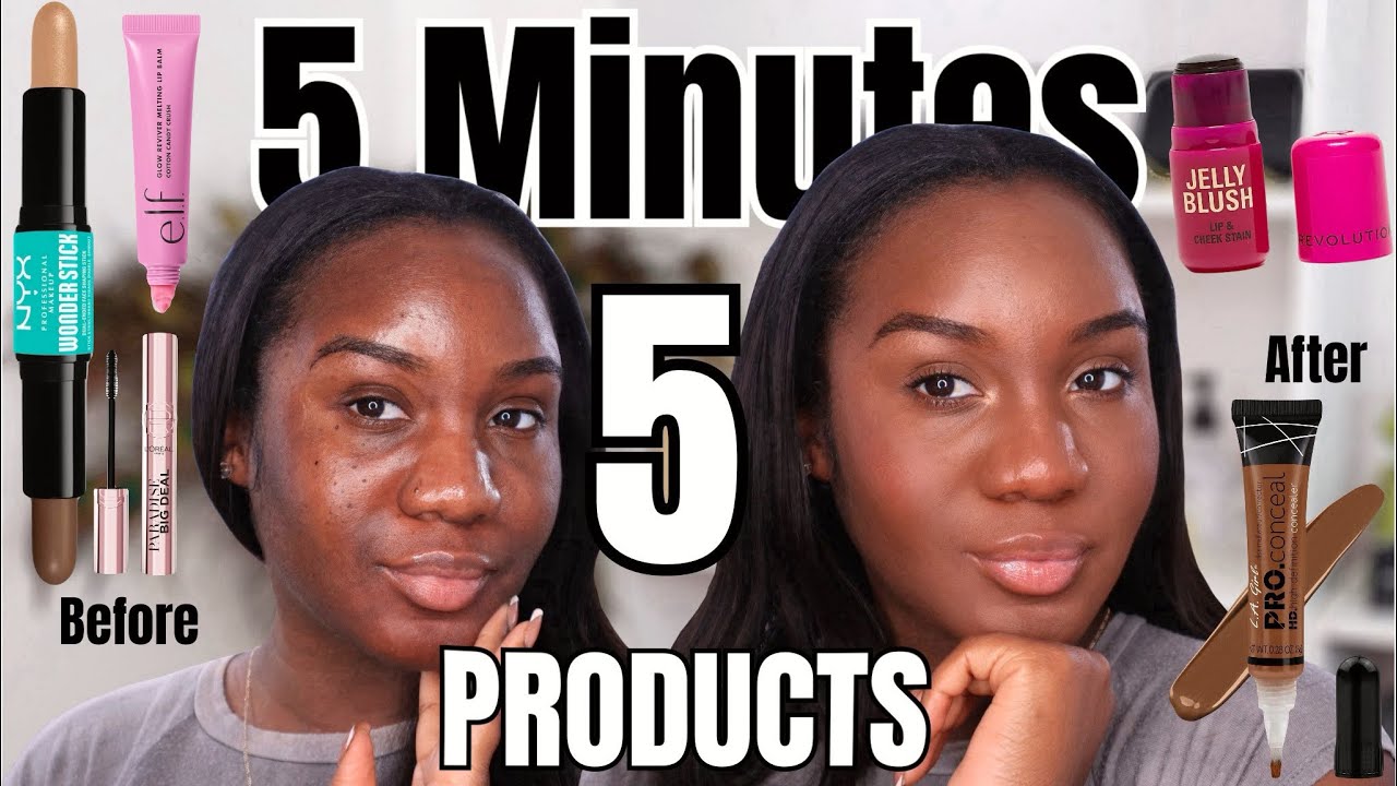 5 Minutes 5 Products Makeup Tutorial For Beginners
