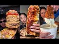 TIKTOK Mukbang Compilation Wingstop Taco Bell Dave S In N Out More