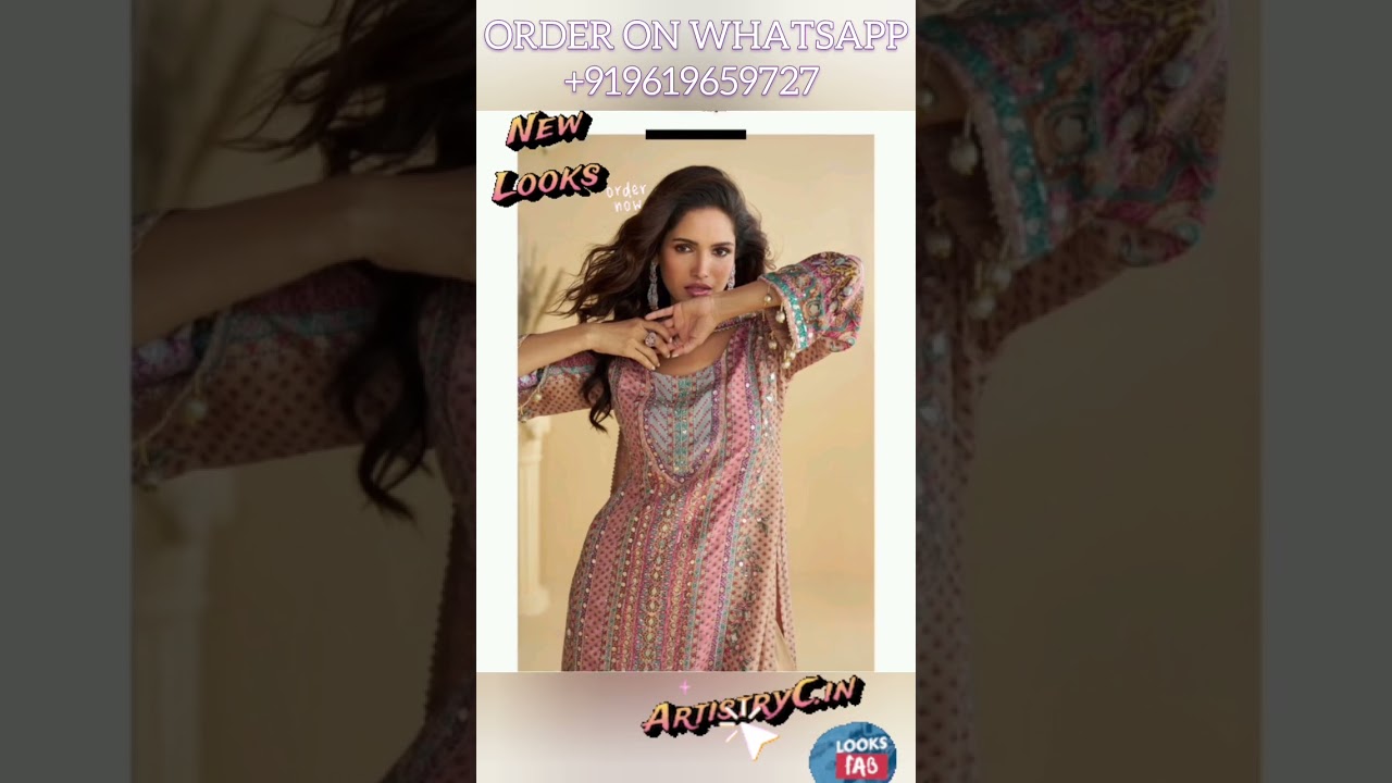 Akshara Style Crepe Palazzo Suit Under ₹3425? Latest Design 2025! WhatsApp +919619659727