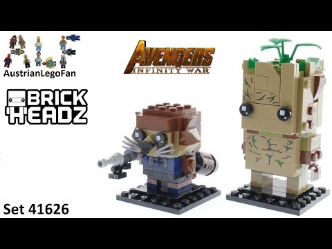 Vidéo LEGO BrickHeadz 41626 : Groot & Rocket