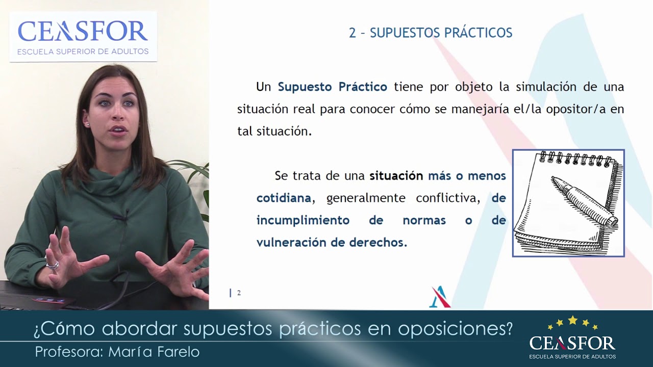 CÓMO ABORDAR SUPUESTOS PRÁCTICOS. Preparación oposiciones.