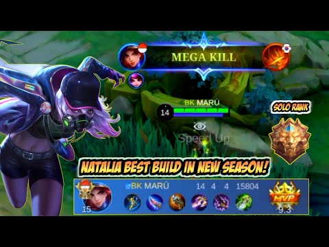 NATALIA BEST BUILD 2023❗NEW SEASON LET'S GO❗NATALIA GAMEPLAY ~ MLBB