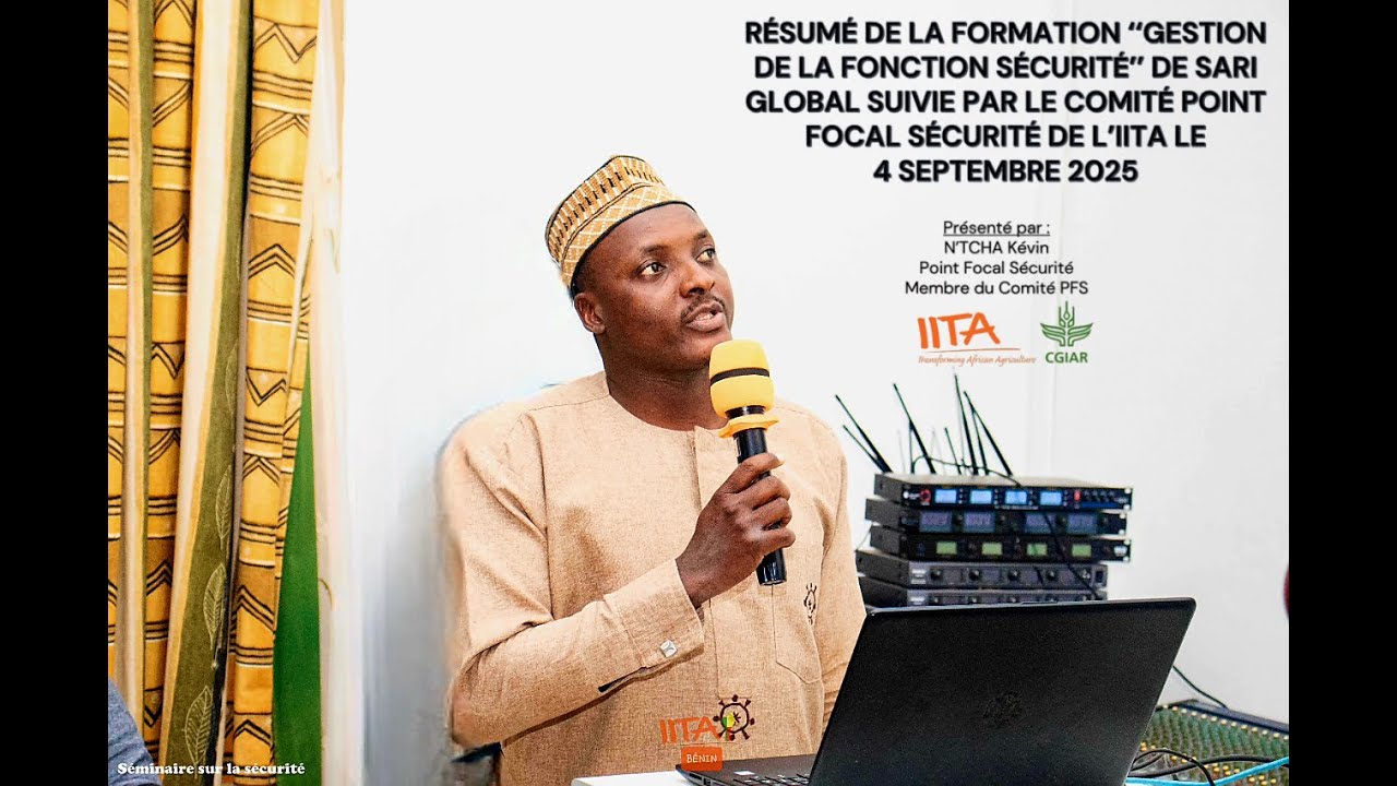 PRESENTATION DE LA FORMATION SARI GLOBAL GESTION DE LA FONCTION SECURITE 23 10 2025 by Kevin NTCHA