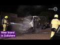 VIDEO | Zuilichem weer opgeschrikt door brand: busje gaat in vlammen op