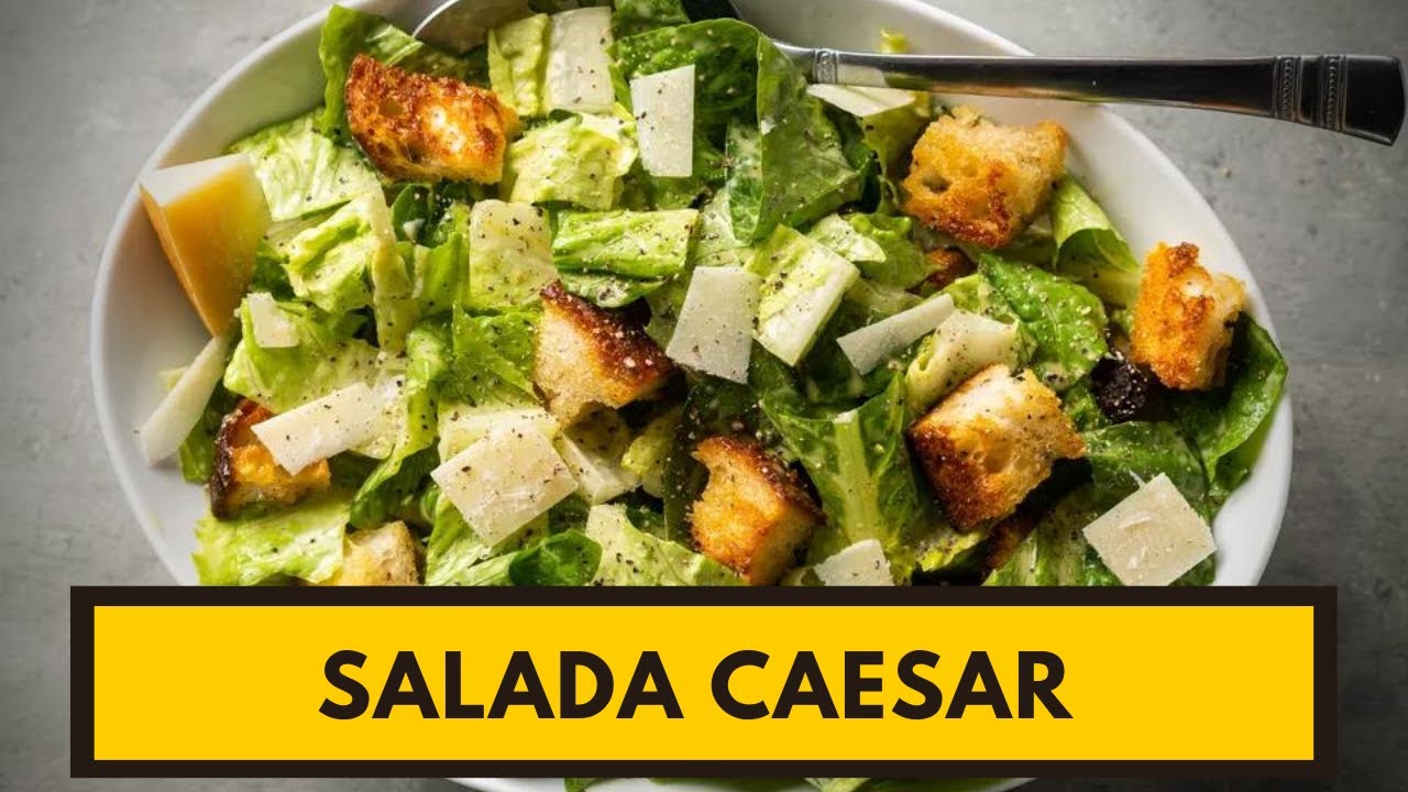 Esse molho vai te surpreender!!! Aprenda a fazer a SALADA CAESAR PERFEITA!