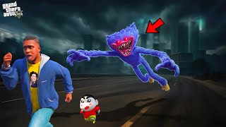 Franklin and Shinchan Escape From Huggy Wuggy In GTA 5 | Paradox FTW
