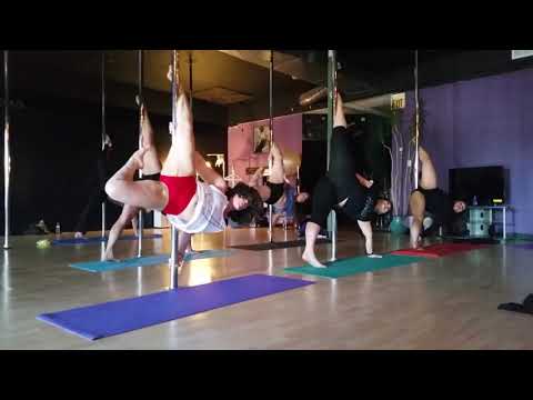 Polga Routine!  Pole Yoga "where yoga meets the pole"!