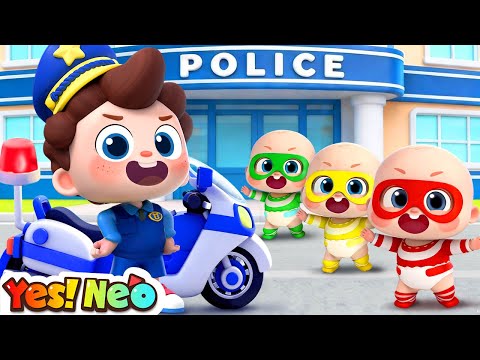 Wee-woo, Brave Policeman | Neo Opens His Own Police 2 | Nursery Rhyme & Kids Song | Yes! Neo