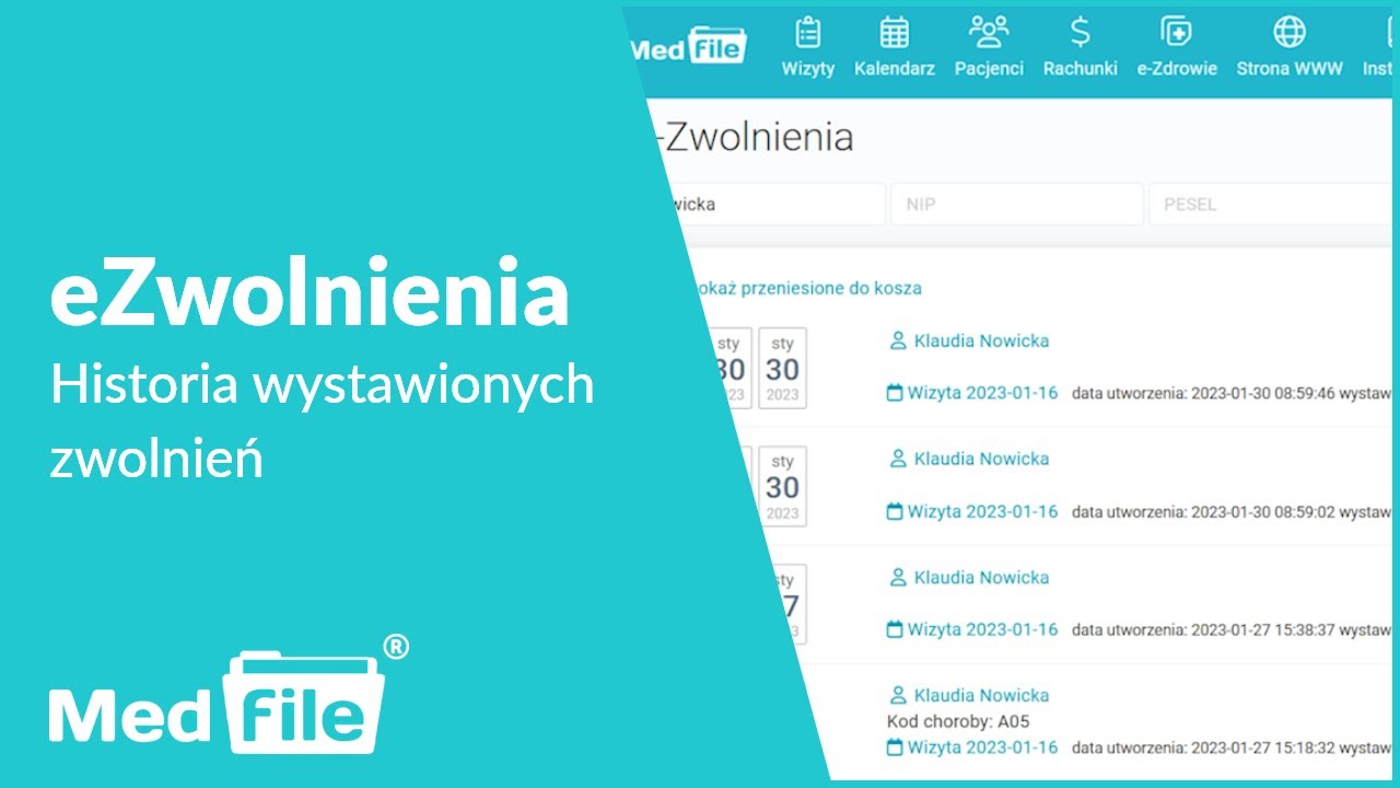 e-Zwolnienia - historia