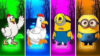 Chicken Song x Chicken Banana vs Minions Banana Cat x Minions Banana Dance - Tiles Hop Edm Rush 
