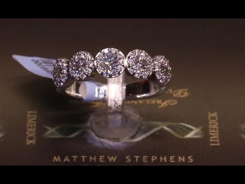 Hearts On Fire Fulfillment Five Stone Diamond Eternity Ring - Set in 18ct White Gold - 59535