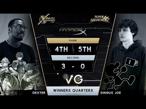 XCS Finals Smash 4 -  Dexter (Marth, Lucina) Vs.  Dingus Joe (Game and Watch) Wii U Winners Quarters