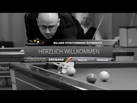 ÖSTM Dreiband Herren 2022/2023 - Finalgruppe - Gerhard Kostistansky gg. Arnim Kahofer