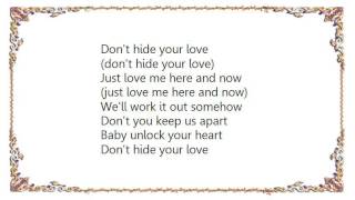 Cher - Don&#39;t Hide Your Love Lyrics